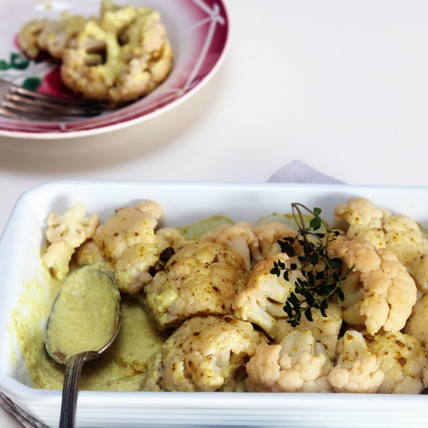 Le chou-fleur au lait de coco et curry à l'Omnicuiseur