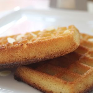 Gaufres amandines réalisées par Mme Michel.