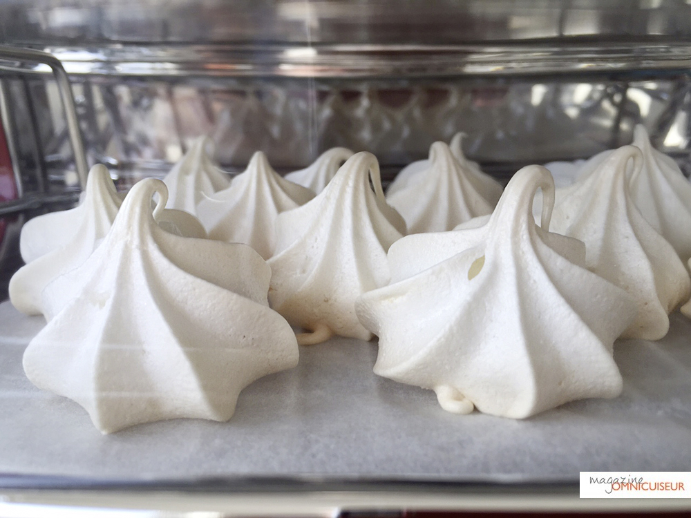 Les meringues en pleine cuisson ! 