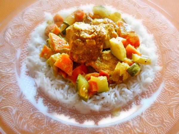 La recette du curry de dinde aux épices à l'Omnicuiseur