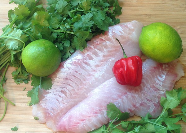 Les ingrédients pour un ceviche