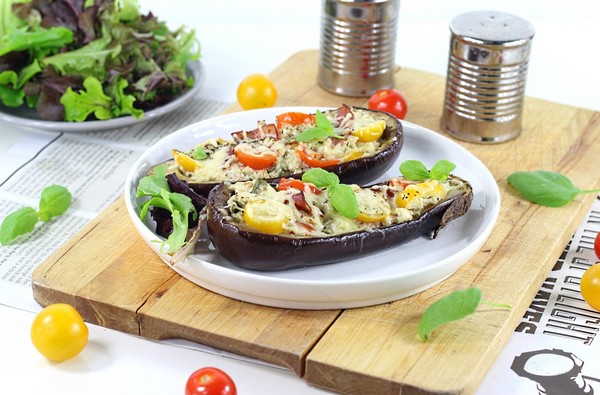 la recette des aubergines farcies à l'Omnicuiseur