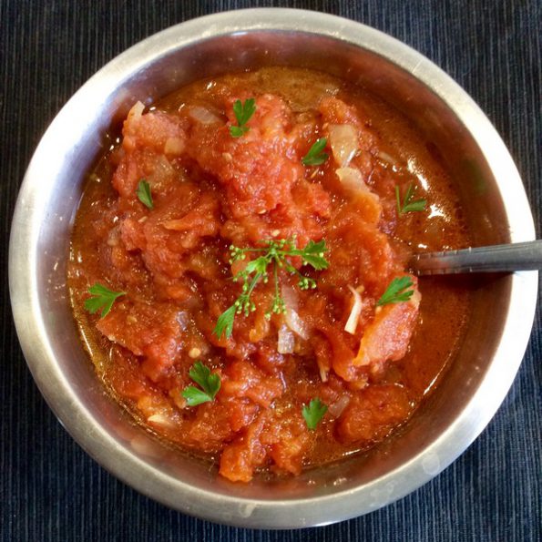 Une sauce tomate à la vapeur douce