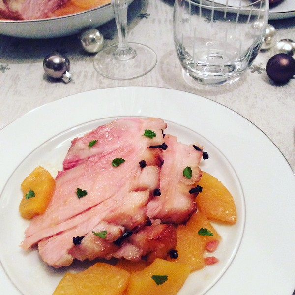 Une belle recette de Noël saine et gourmande le jambon à l'ananas