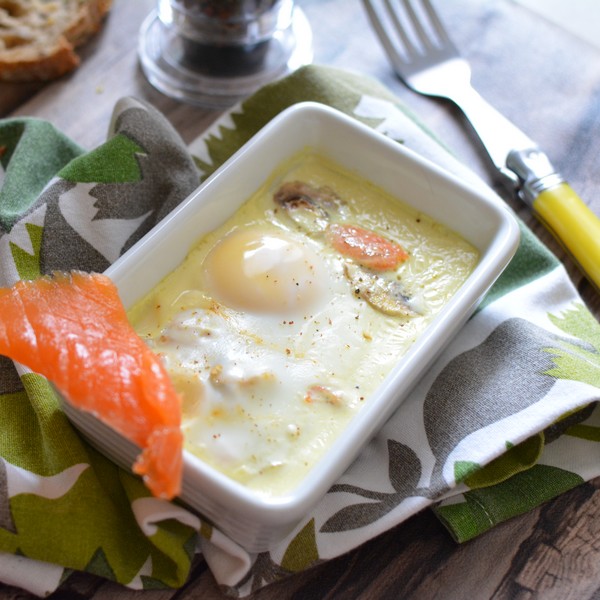 Recette Oeufs Cocotte Au Saumon Et Aux Champignons Magazine