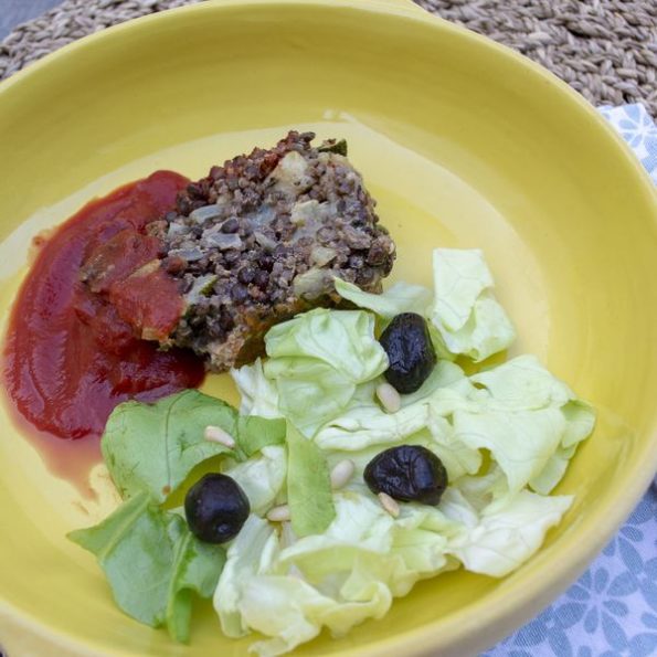 un pain de viande sans viande à l'omnicuiseur