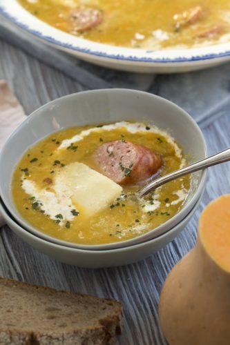 Une soupe paysanne à la vapeur