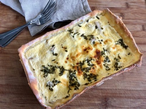 Une recette de quiche à la vapeur douce