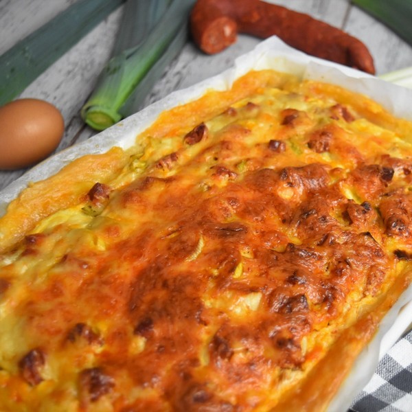 Recette Tarte Aux Poireaux Et Chorizo Magazine Omnicuiseur