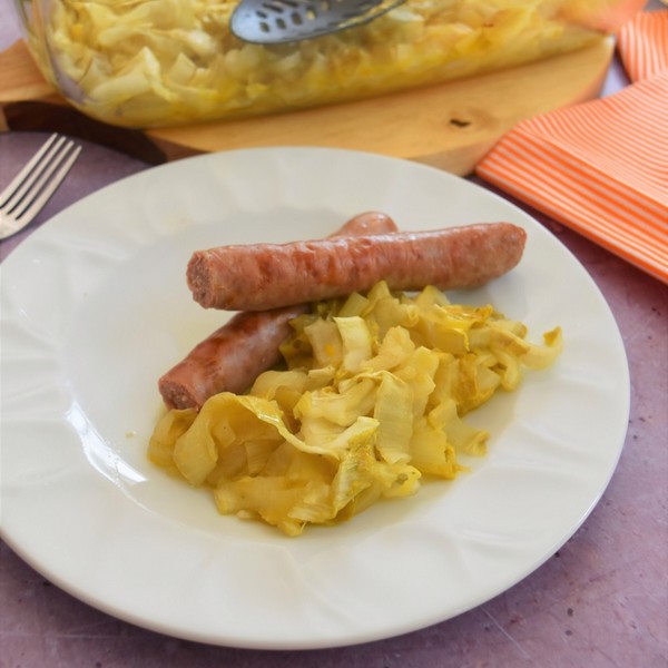 Une fondue aux endives et aux chipolatas