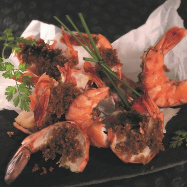 Une recette de Noël à la vapeur avec des gambas