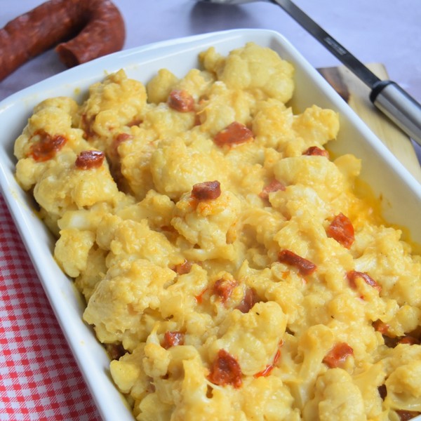 Recette Gratin De Chou Fleur Au Chorizo Magazine Omnicuiseur