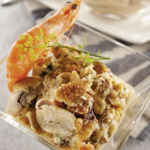 Recette Gratin de fruits de mer Magazine Omnicuiseur