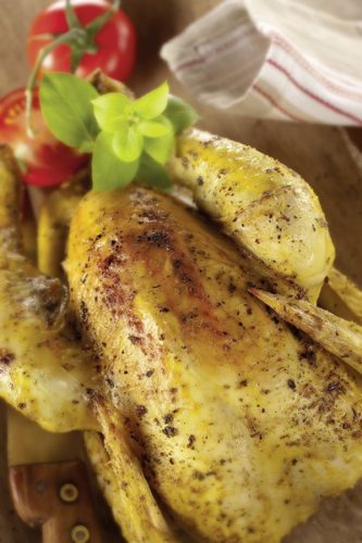 Poulet infrarouge cuisson