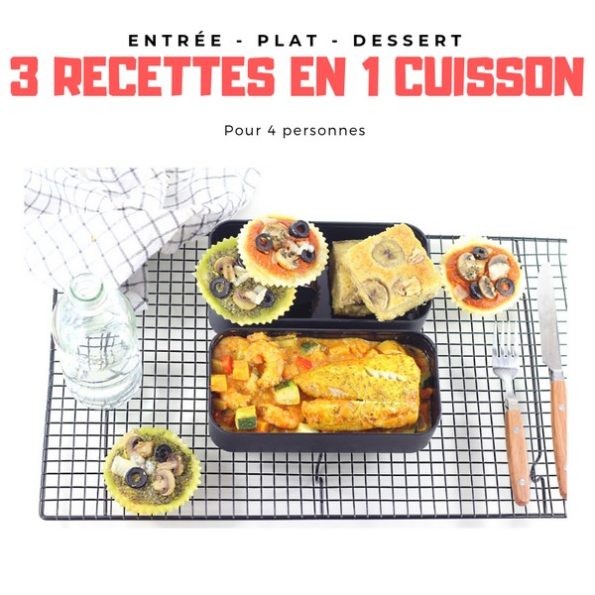 entree plat dessert cuisson vapeur douce