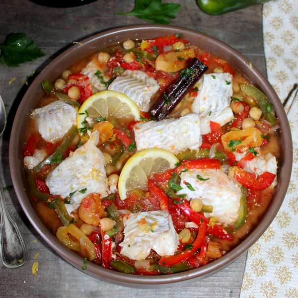 Recette Tajine de cabillaud à la marocaine - Magazine Omnicuiseur