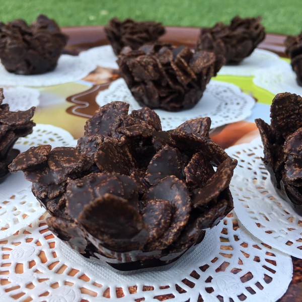 Roses des sables au chocolat faciles : recette de Roses des sables au  chocolat faciles