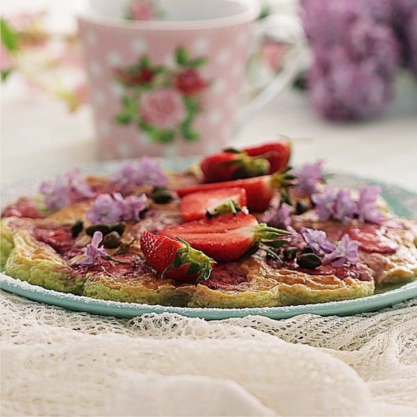 recette flan pistache fraises omnicuiseur