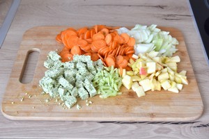 recette quinoa legumes pomme tofu cuisson douce